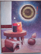 Marcelo Jim&eacute;nez/Cena con eclipse de luna